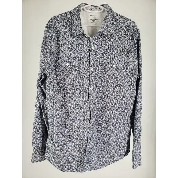 Paper Denim & Cloth Size Large Floral Print Button Up Long Sleeve Dual Pockets - Picture 2 of 7